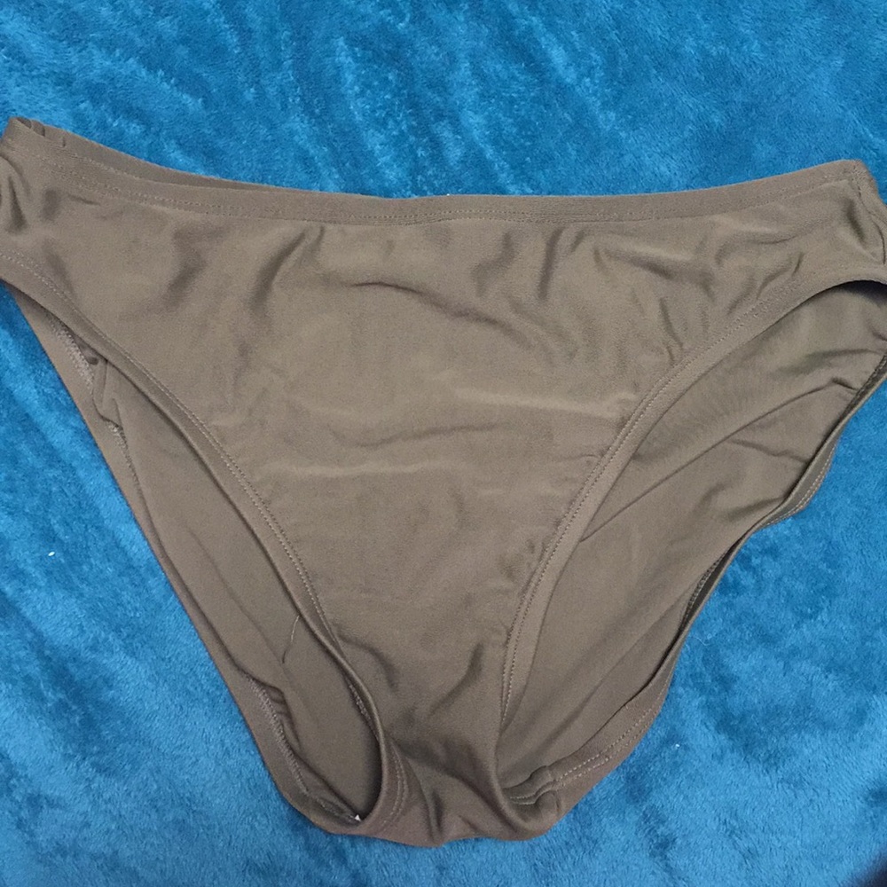 Olive green swim bottoms